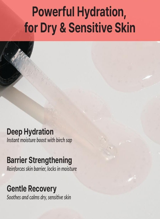 RETURNU Deep Comfort Ampoule, Hydrating Serum with Korean Birch Sap 10,000ppm, Ceramide & Panthenol, Instantly Moisturizes & Strengthens Skin Barrier, Lightweight, Vegan Korean Skincare (30ml / 1.01 fl. oz) - Image 3